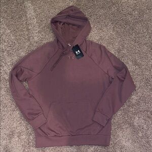 NWT Under Armour Men's Crewneck Hoodie in light burgundy size medium